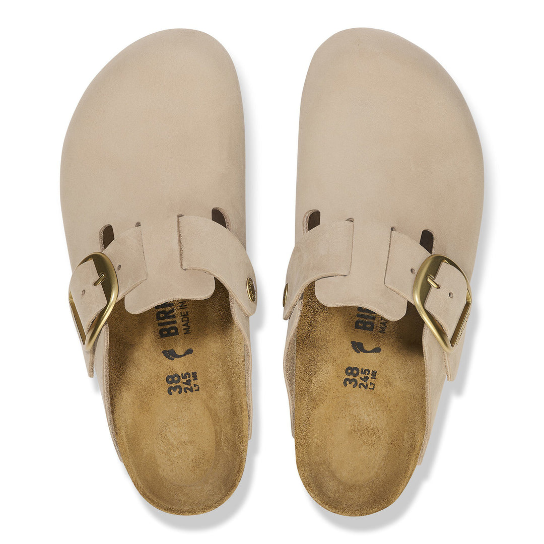 Birkenstock - Boston Big Buckle - Sandcastle Nubuck Leather