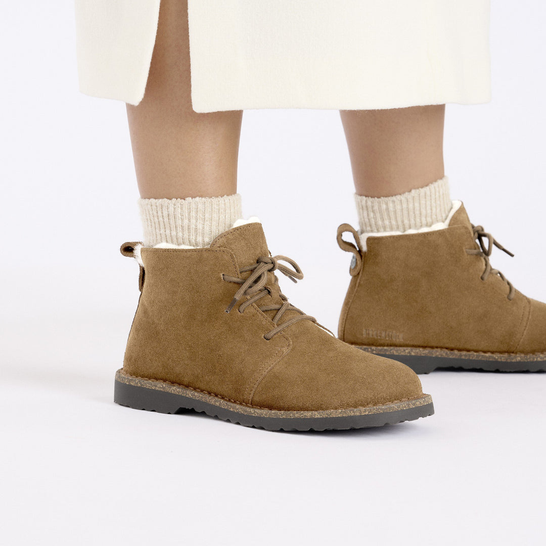 Birkenstock - Uppsala Mid Shearling - Dark Tea Suede