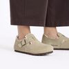 Birkenstock - London Shearling - Taupe Suede Leather