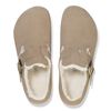 Birkenstock - London Shearling - Taupe Suede Leather