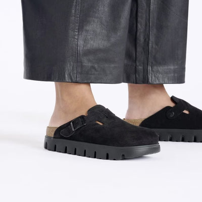 Birkenstock - Boston Chunky - Black Suede