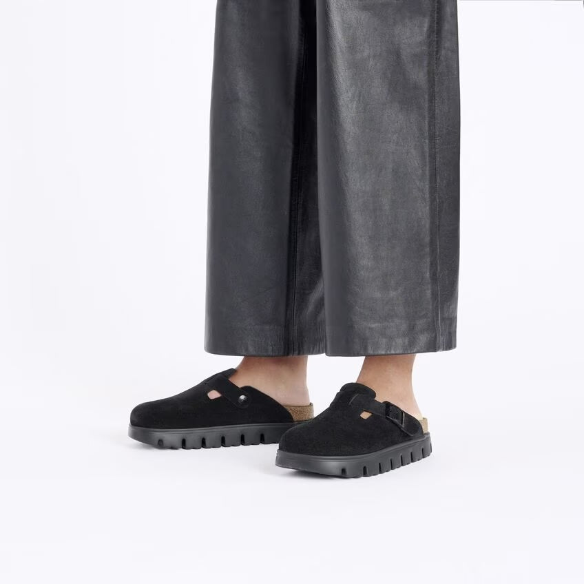 Birkenstock - Boston Chunky - Black Suede