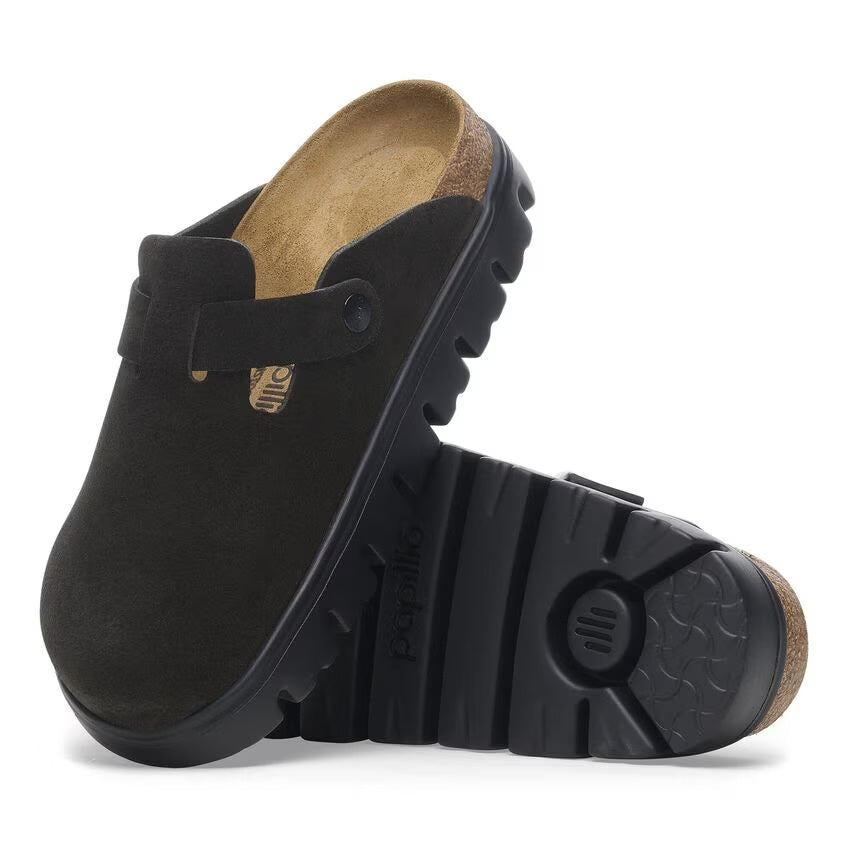 Birkenstock - Boston Chunky - Black Suede