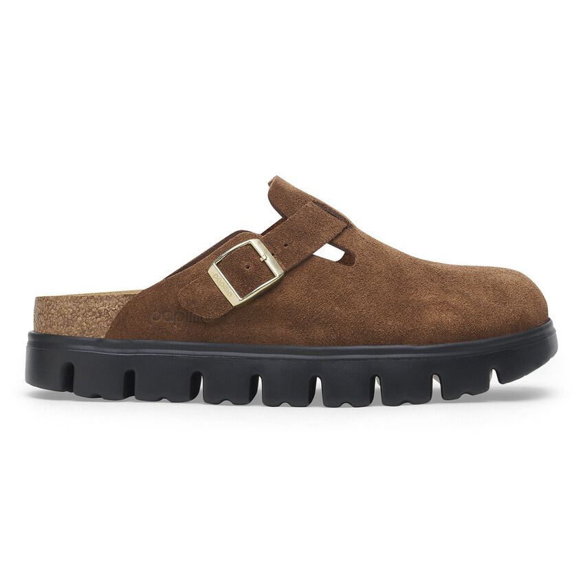 Birkenstock - Boston Chunky - Dark Tea Suede