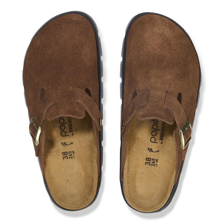 Birkenstock - Boston Chunky - Dark Tea Suede