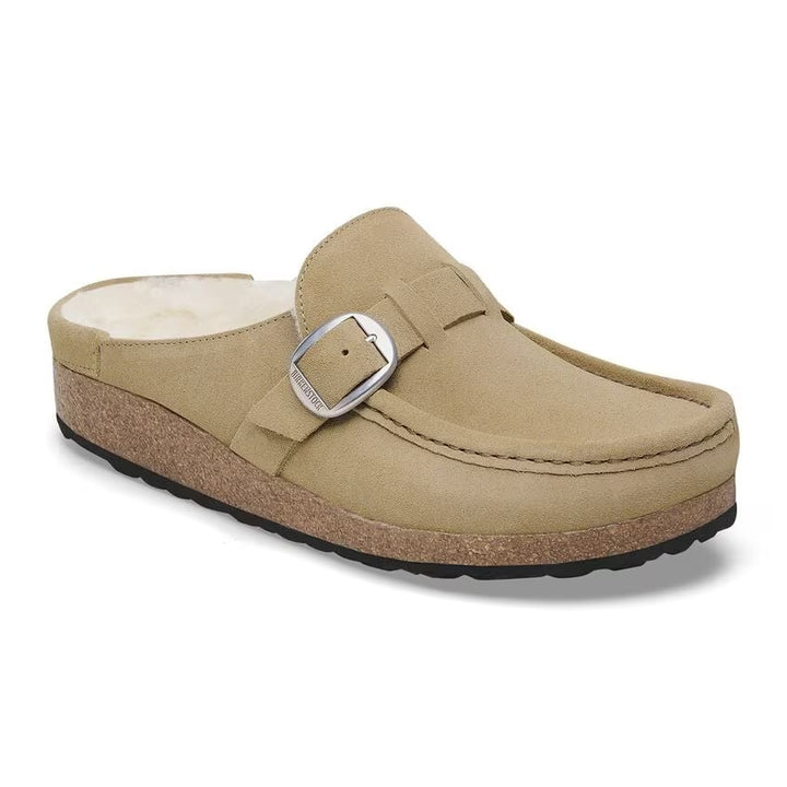 Birkenstock - Buckley Shearling - Taupe Suede Leather