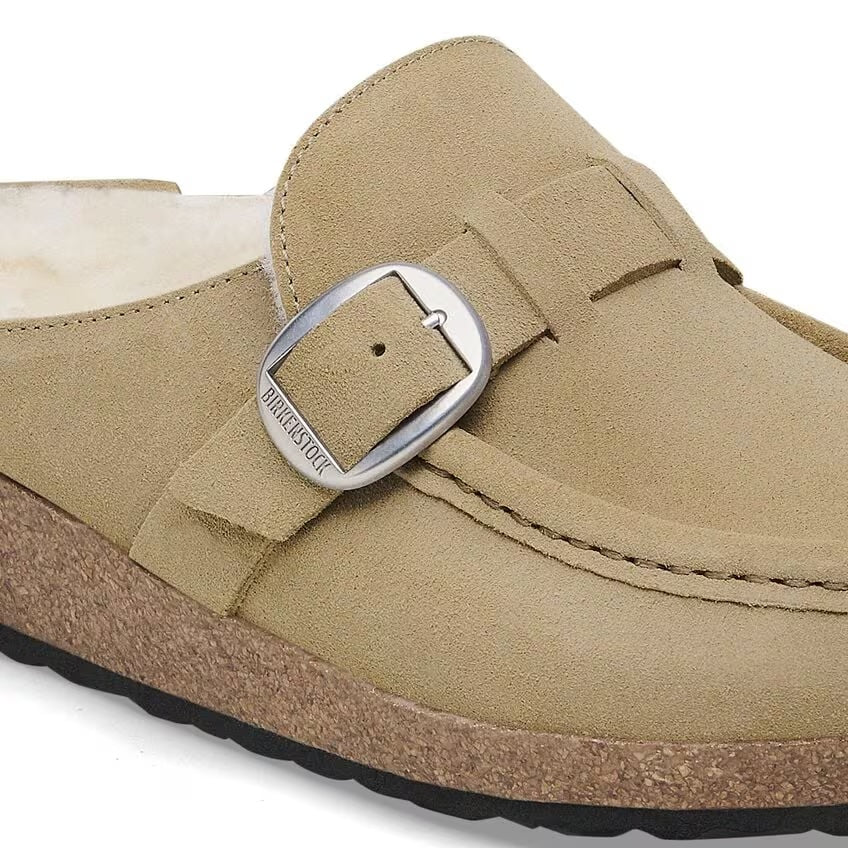 Birkenstock - Buckley Shearling - Taupe Suede Leather