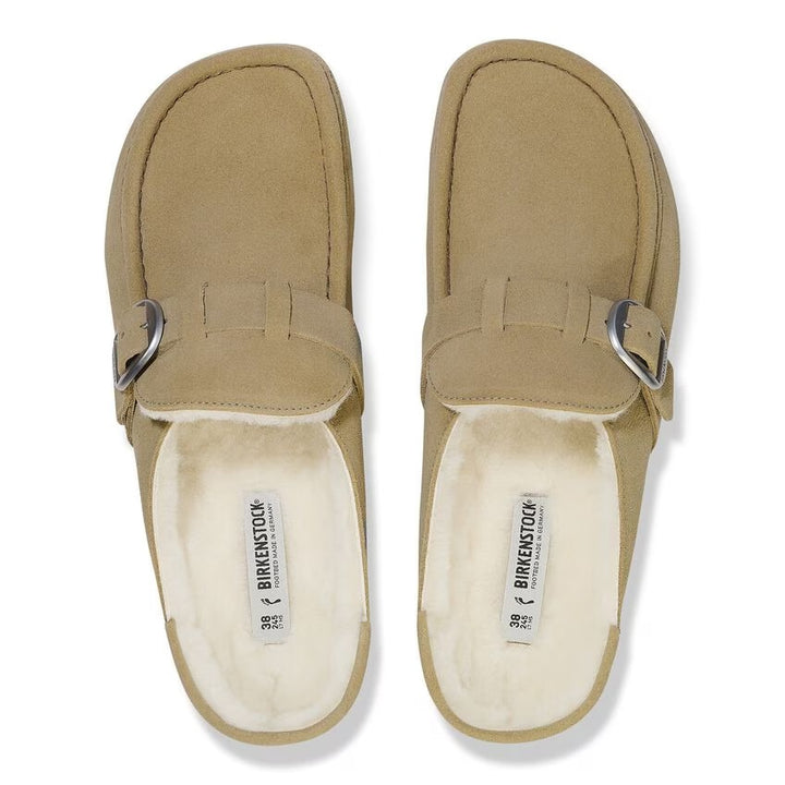 Birkenstock - Buckley Shearling - Taupe Suede Leather