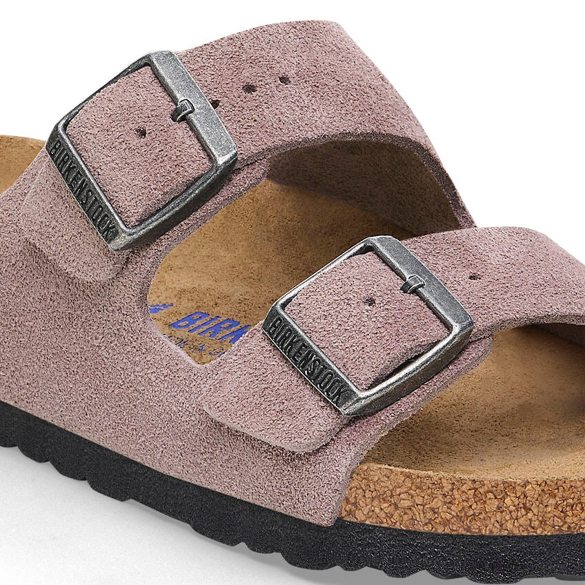 Birkenstock - Arizona Soft - Faded Purple Suede Leather