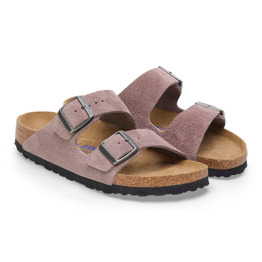 Birkenstock - Arizona Soft - Faded Purple Suede Leather