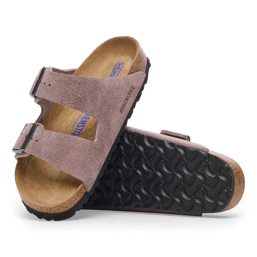 Birkenstock - Arizona Soft - Faded Purple Suede Leather