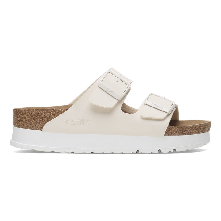 Birkenstock - Arizona Flex Platform Vegan - Eggshell Birko-Flor