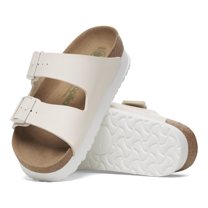 Birkenstock - Arizona Flex Platform Vegan - Eggshell Birko-Flor