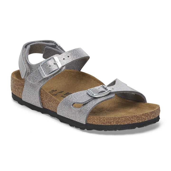 Birkenstock - Rio Kids - Sparkling Silver Birko-Flor