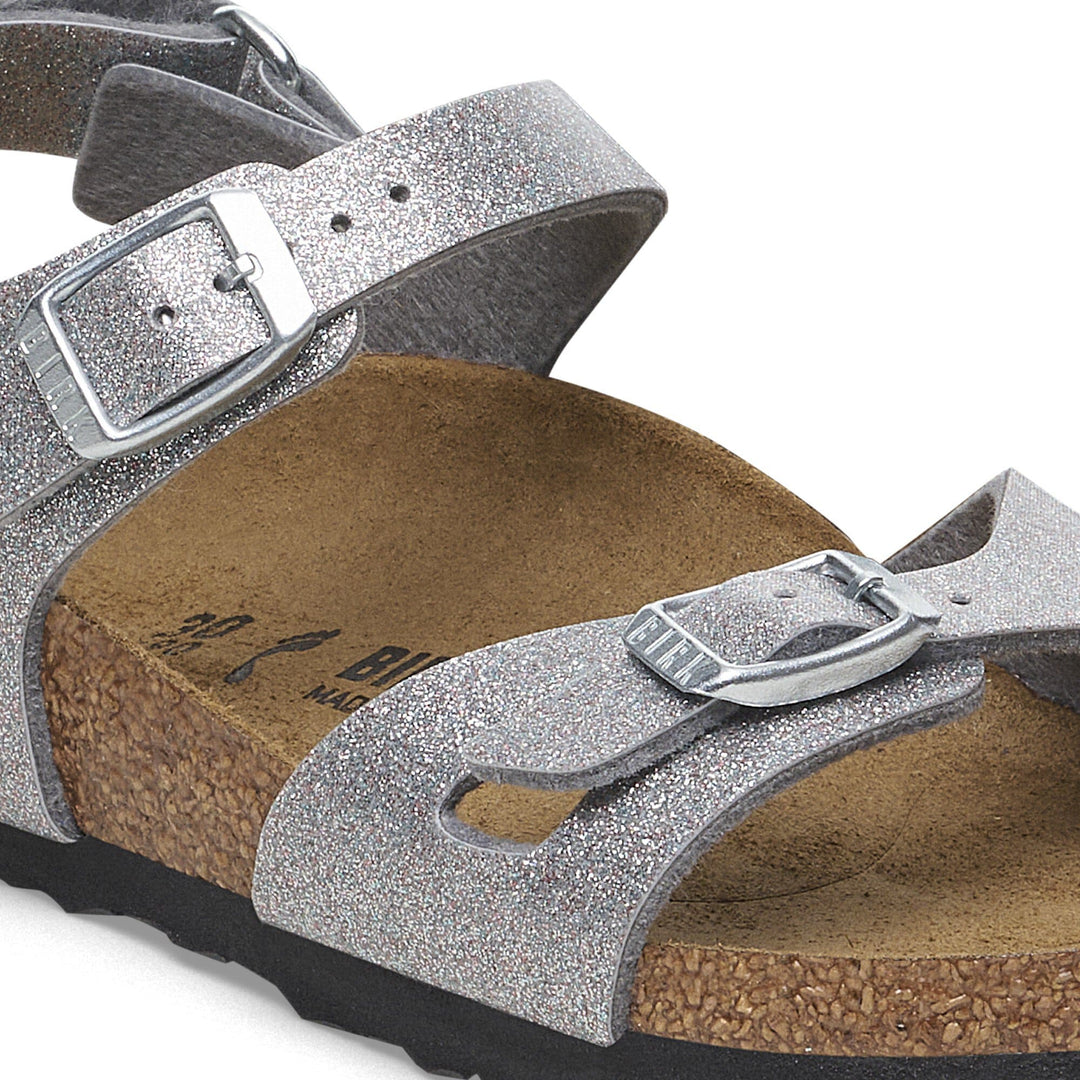 Birkenstock - Rio Kids - Sparkling Silver Birko-Flor