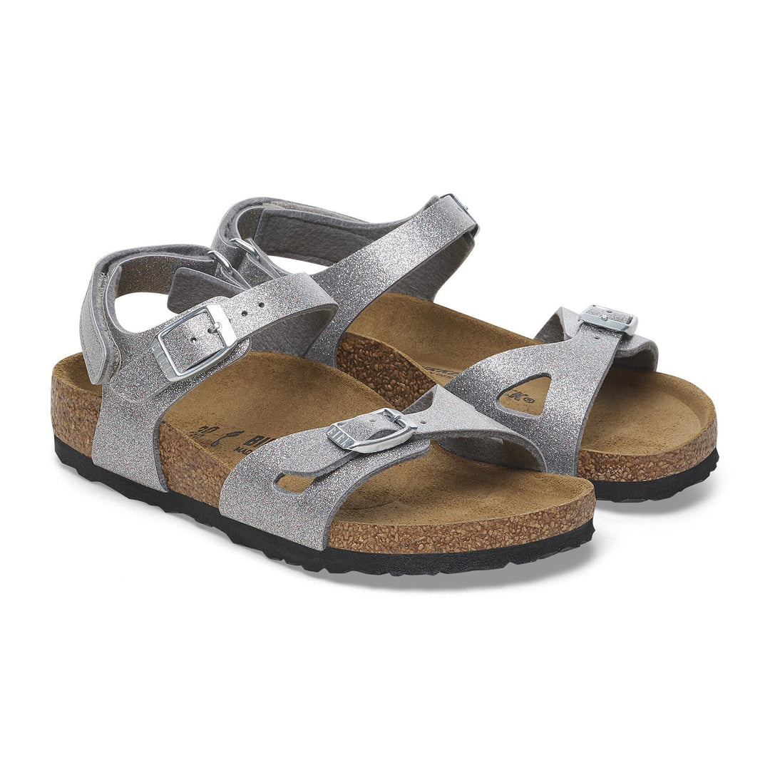 Birkenstock - Rio Kids - Sparkling Silver Birko-Flor