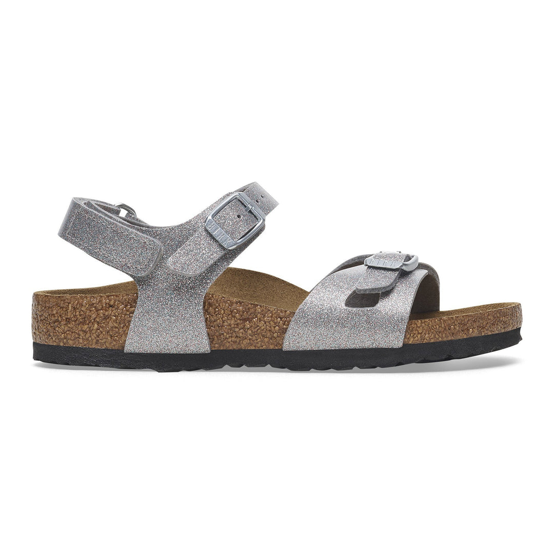 Birkenstock - Rio Kids - Sparkling Silver Birko-Flor