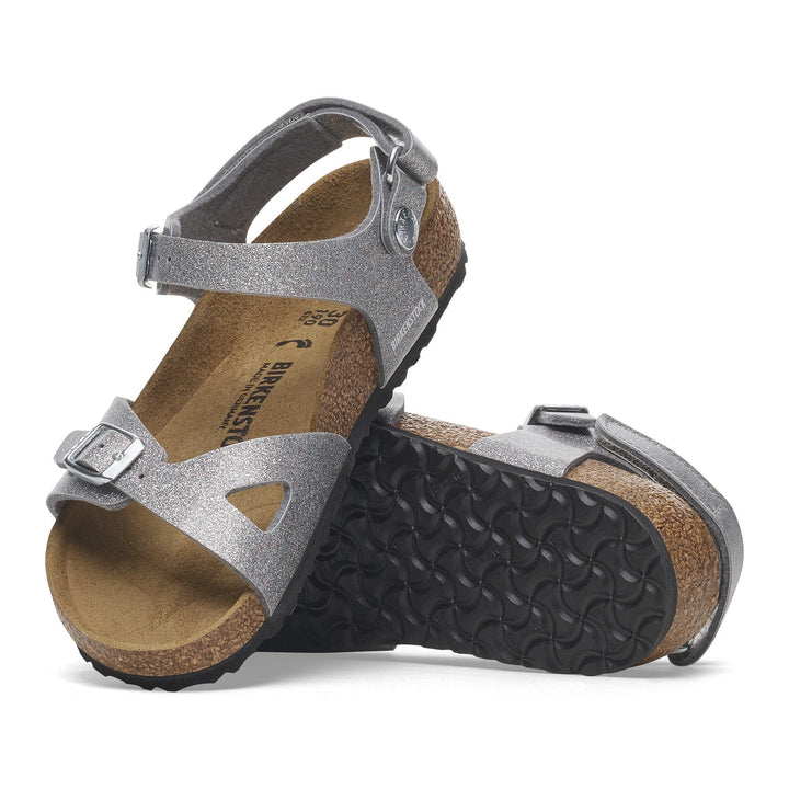 Birkenstock - Rio Kids - Sparkling Silver Birko-Flor