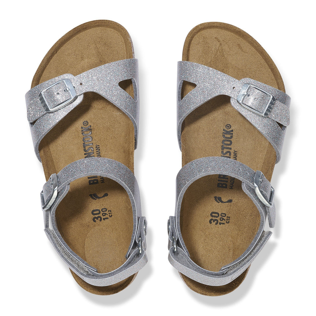 Birkenstock - Rio Kids - Sparkling Silver Birko-Flor