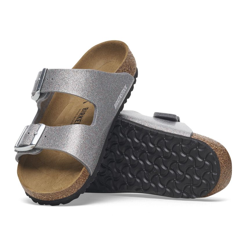 Birkenstock - Arizona Kids - Birko-Flor Sparkling Silver