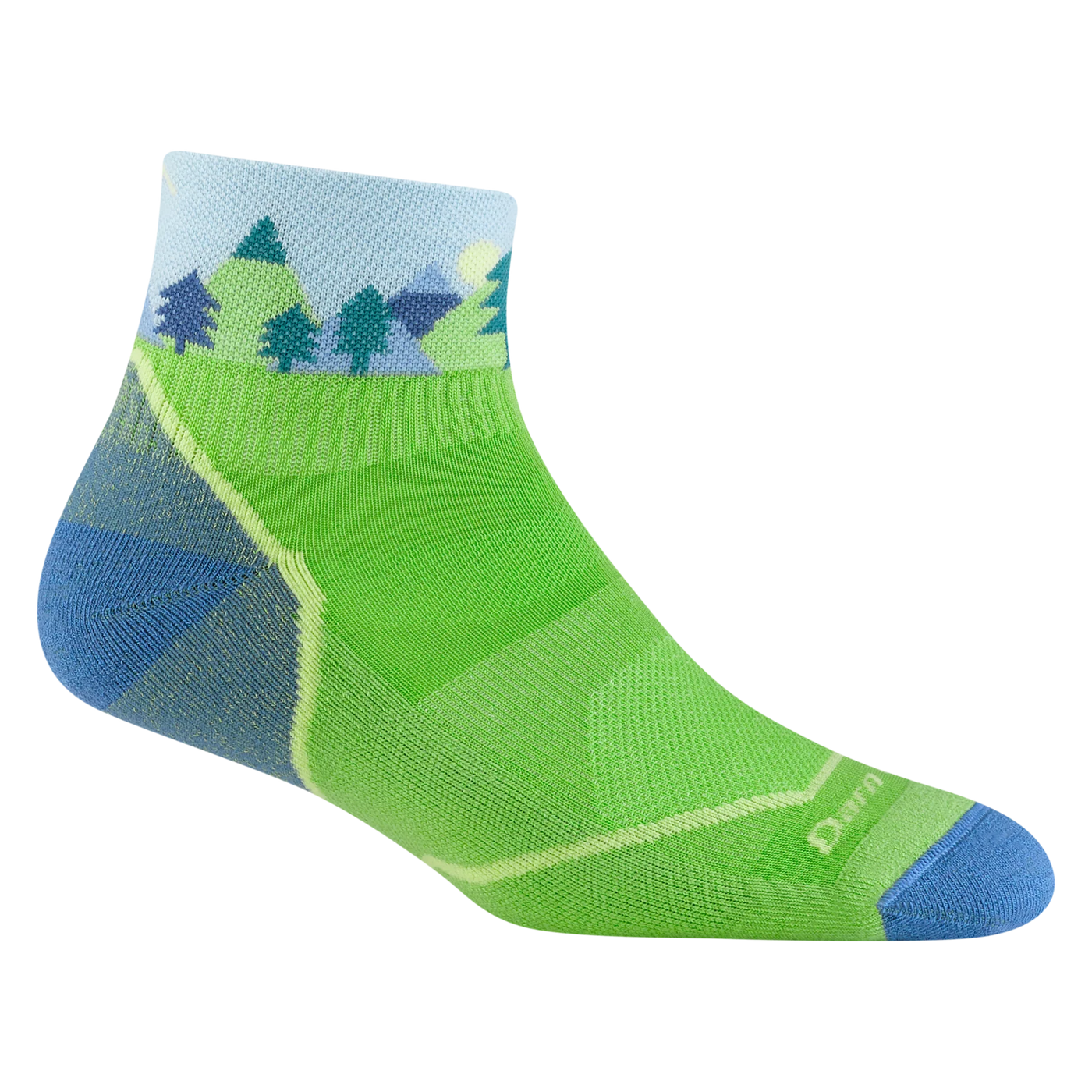 Darn Tough - 3041 Junior 1/4 Sock Lightweight With Cushion- Green