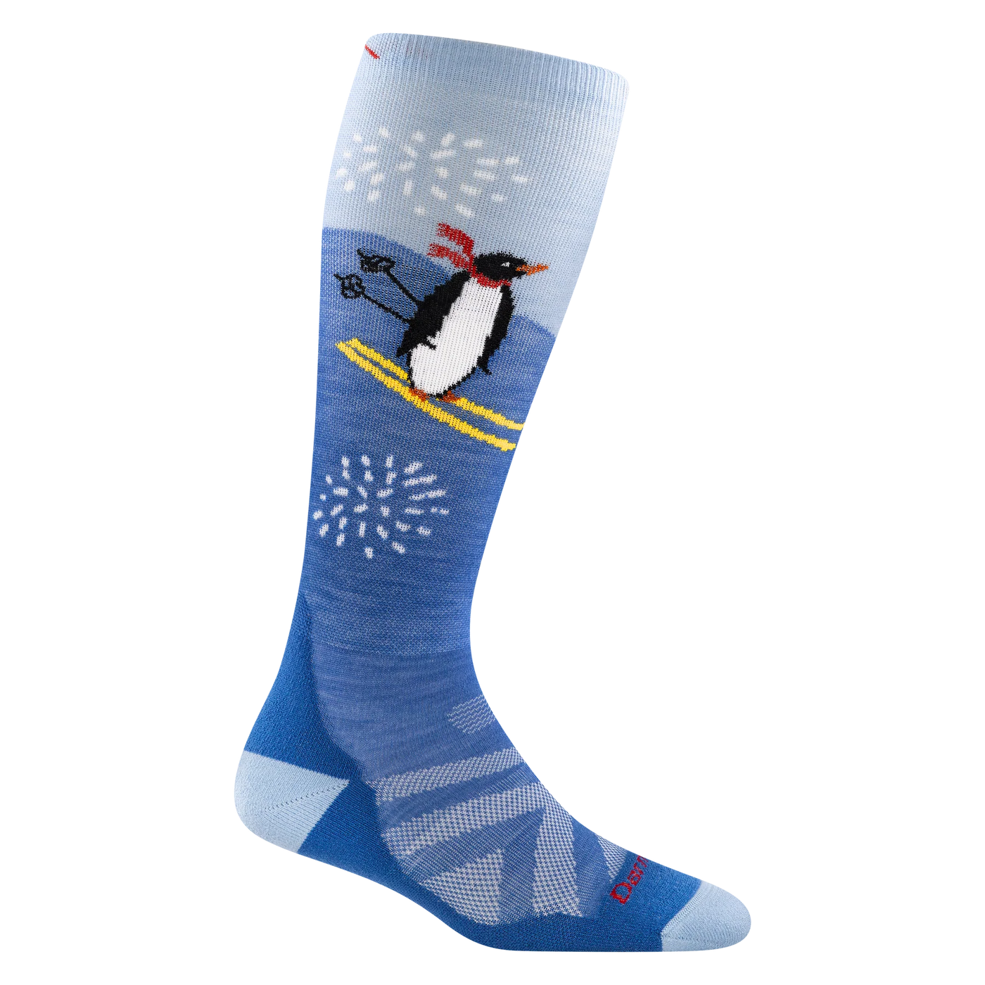 Darn Tough - Kids Penguin Peak Over-the-Calf Midweight Ski & Snowboard Sock - Stellar