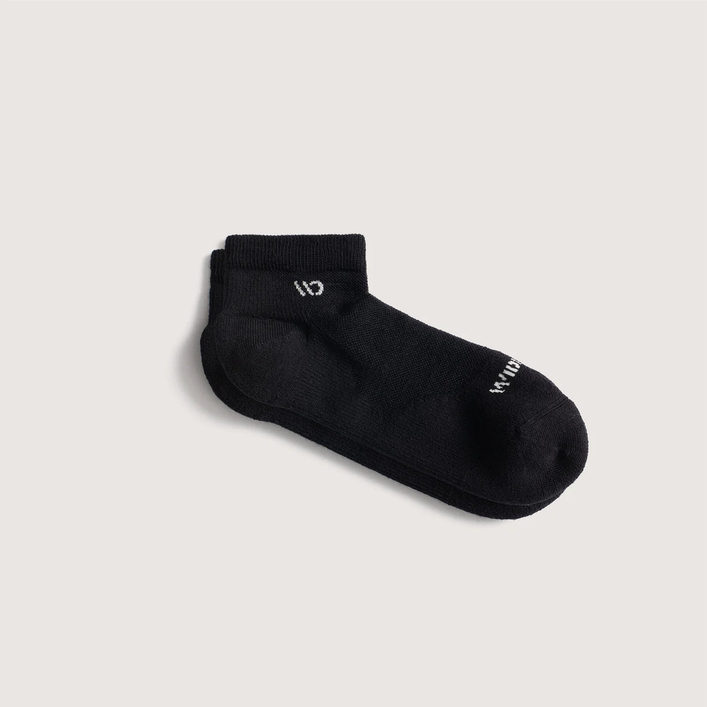 Wide Open - Men's Solid Cushioned No Show Socks- Black