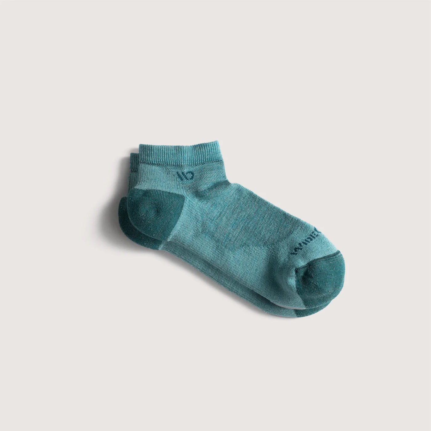 Wide Open - Women's Solid Cushioned No Show Socks- Teal