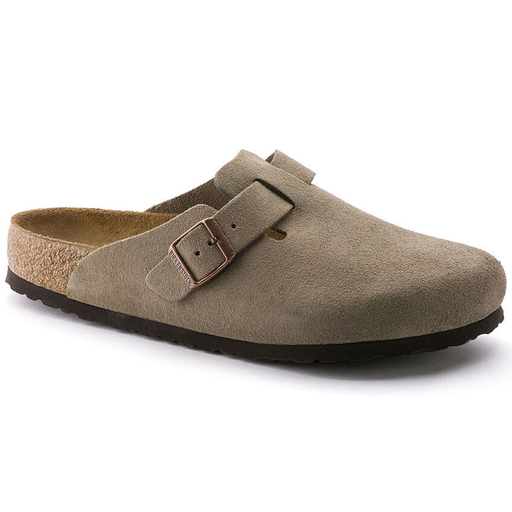 Birkenstock - Boston Soft - Taupe Suede Leather