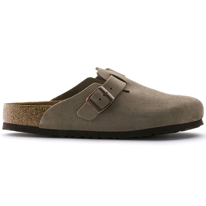 Birkenstock - Boston Soft - Taupe Suede Leather