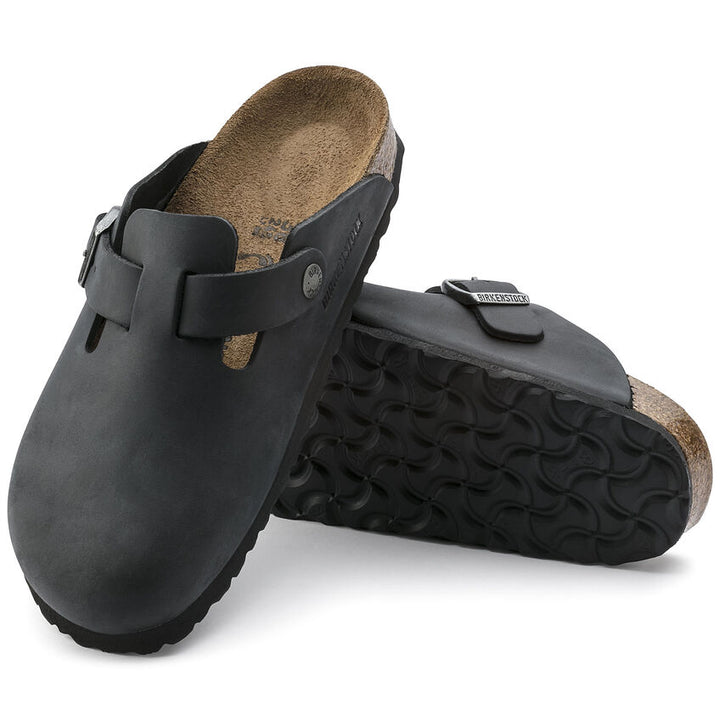 Birkenstock - Boston - Black Oiled Leather