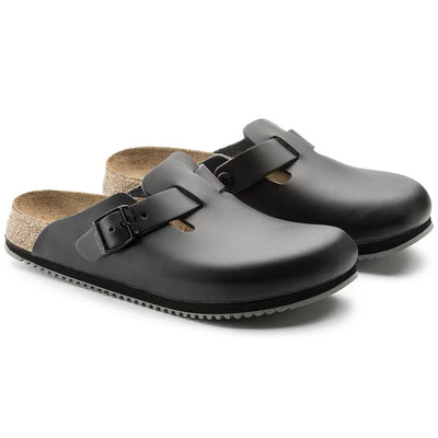 Birkenstock - Boston Super Grip - Black Leather