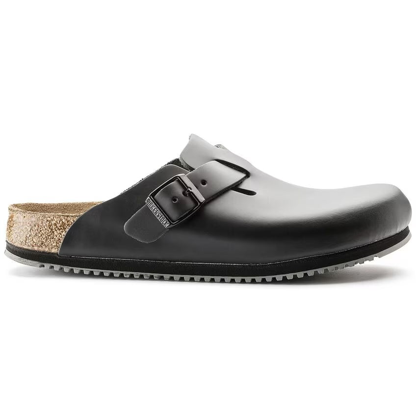 Birkenstock - Boston Super Grip - Black Leather