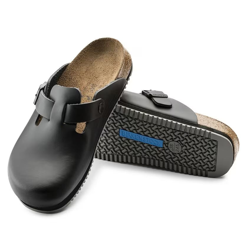 Birkenstock - Boston Super Grip - Black Leather