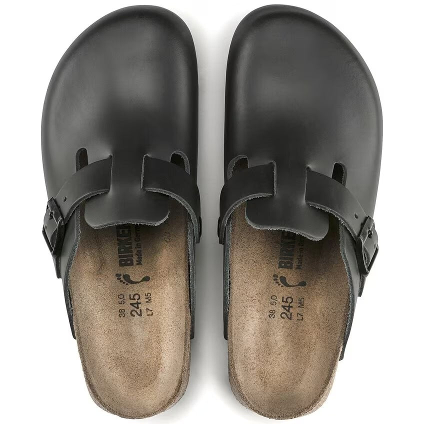 Birkenstock - Boston Super Grip - Black Leather