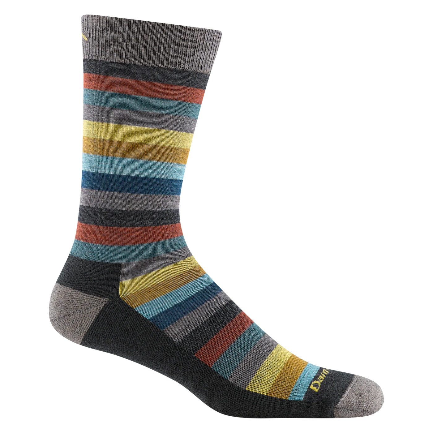 Darn Tough - 6113 Men's Merlin Crew Lightweight Lifestyle Sock - Charchoal