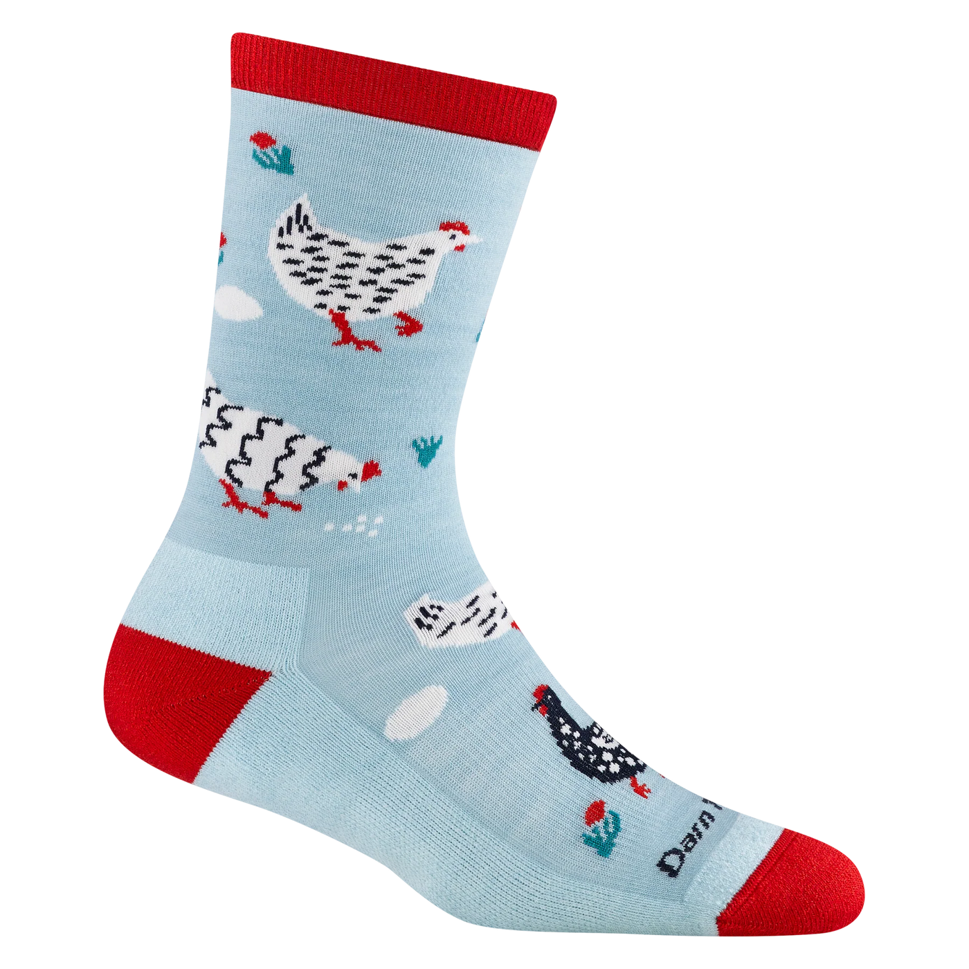 Darn Tough - Women's Mother Clucker Lightweight Lifestyle Crew Sock 6114 - Skylight