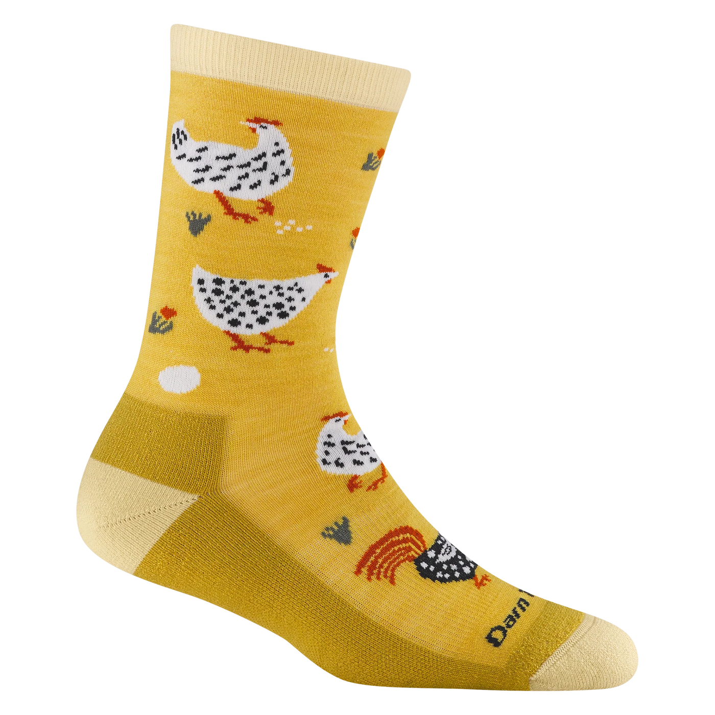 Darn Tough - Women's Mother Clucker Lightweight Lifestyle Crew Sock 6114 - Sunny