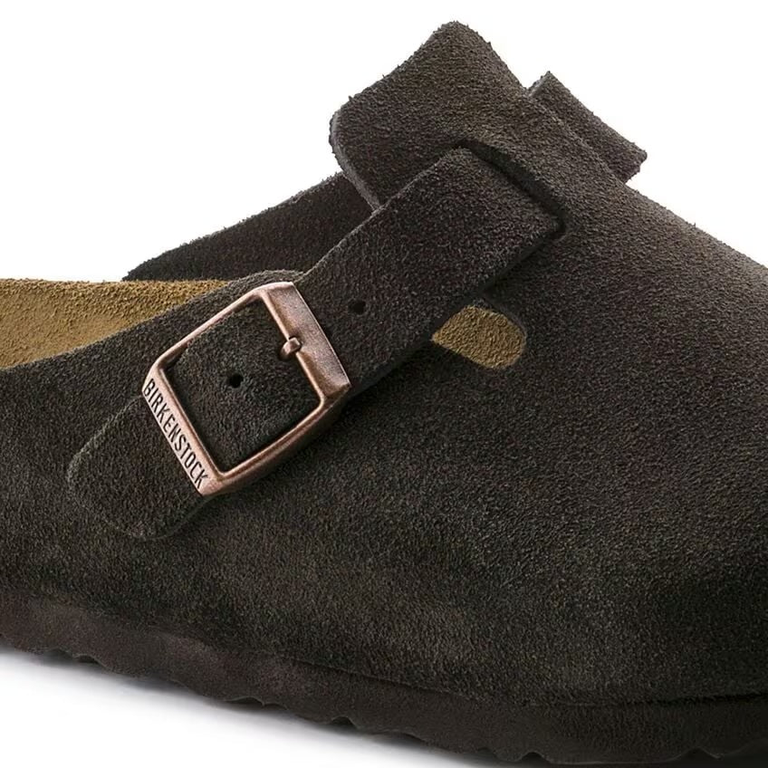 Birkenstock - Boston Soft - Mocha Suede Leather