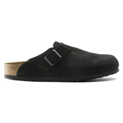 Birkenstock - Boston Soft - Black Suede Leather