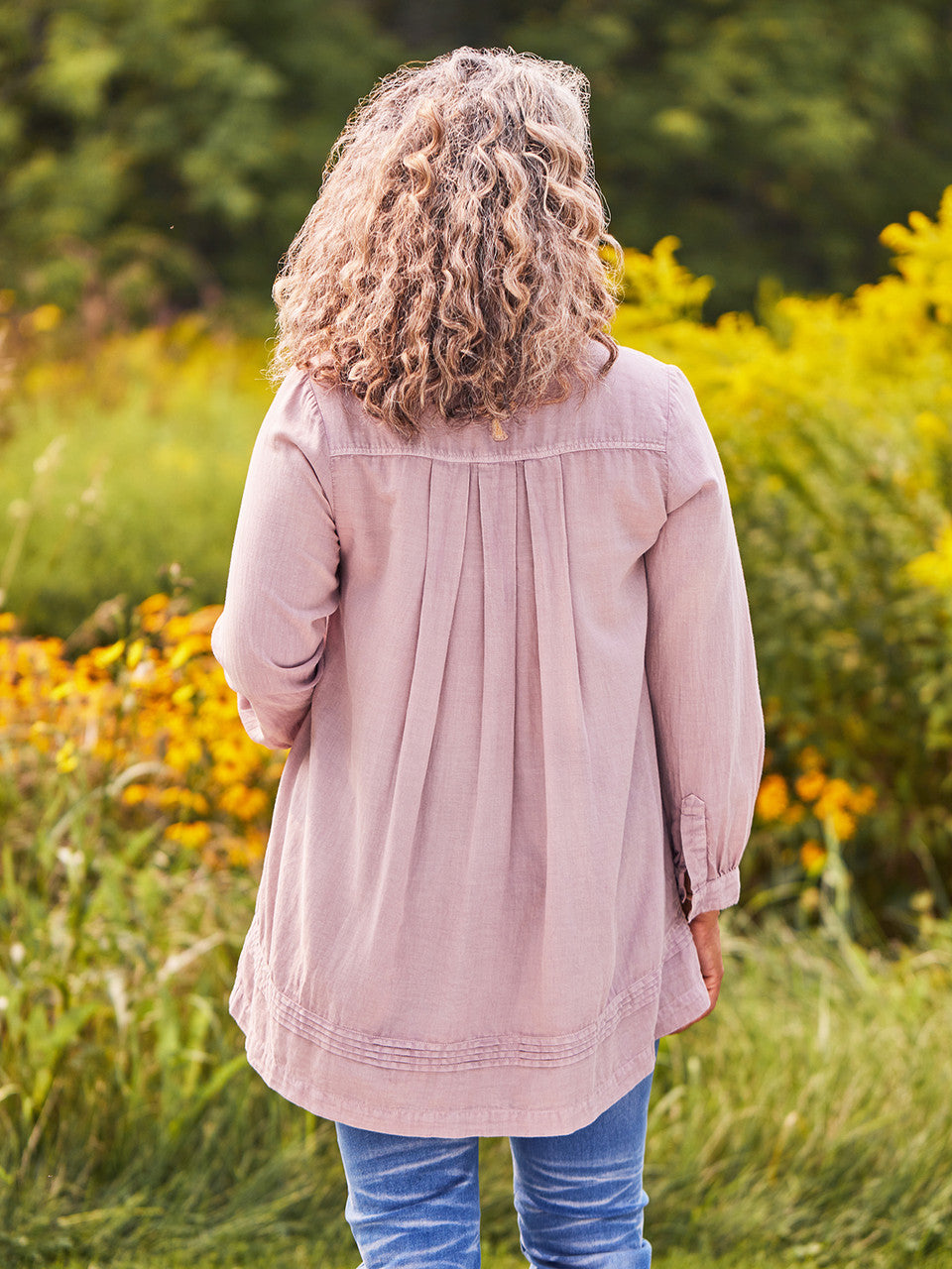 April Cornell - Mushroom Artist smock - Burnished Lilac