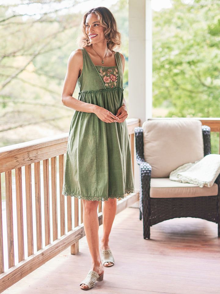 April Cornell - Summer Hour Dress - Olive