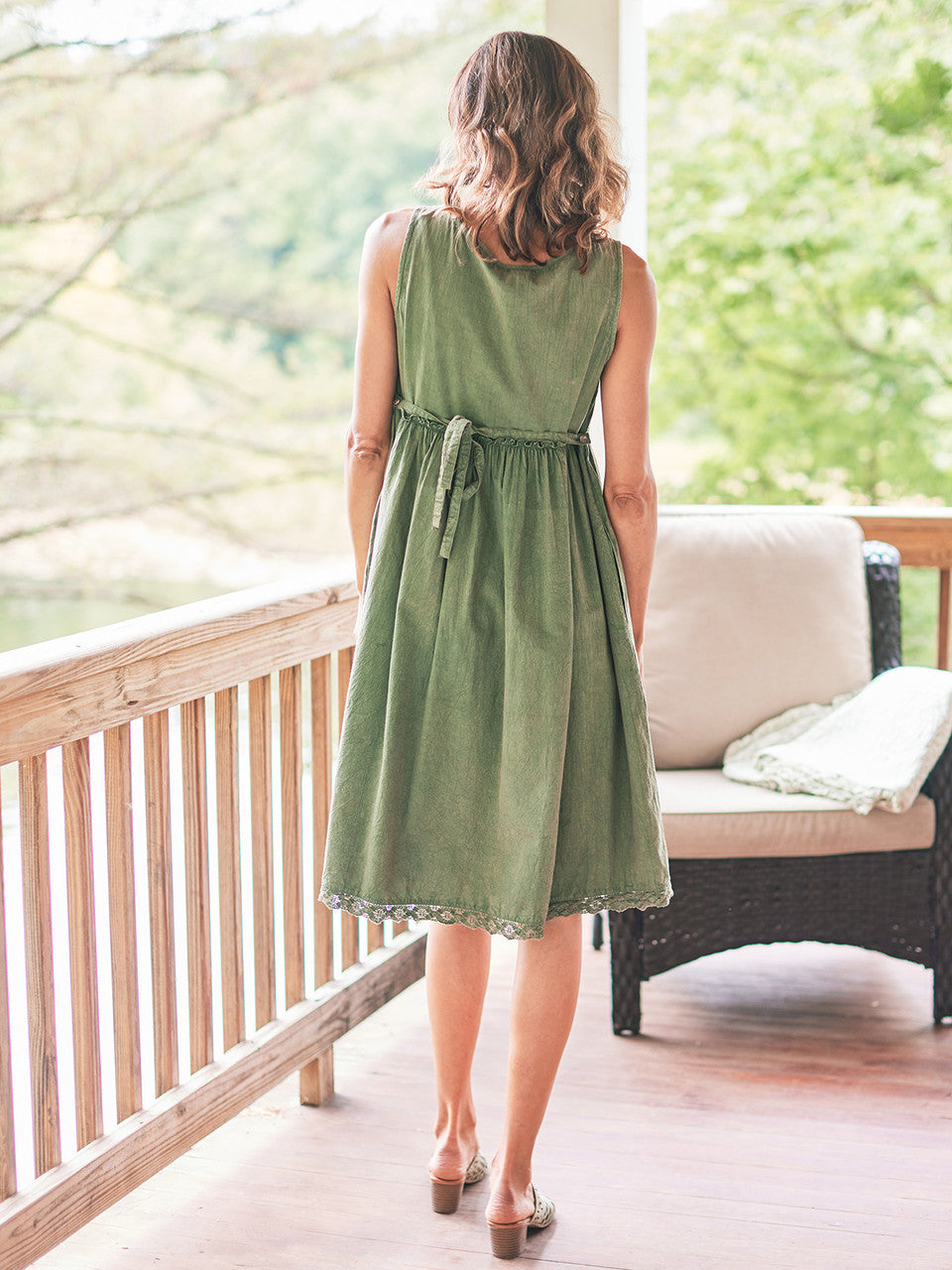 April Cornell - Summer Hour Dress - Olive