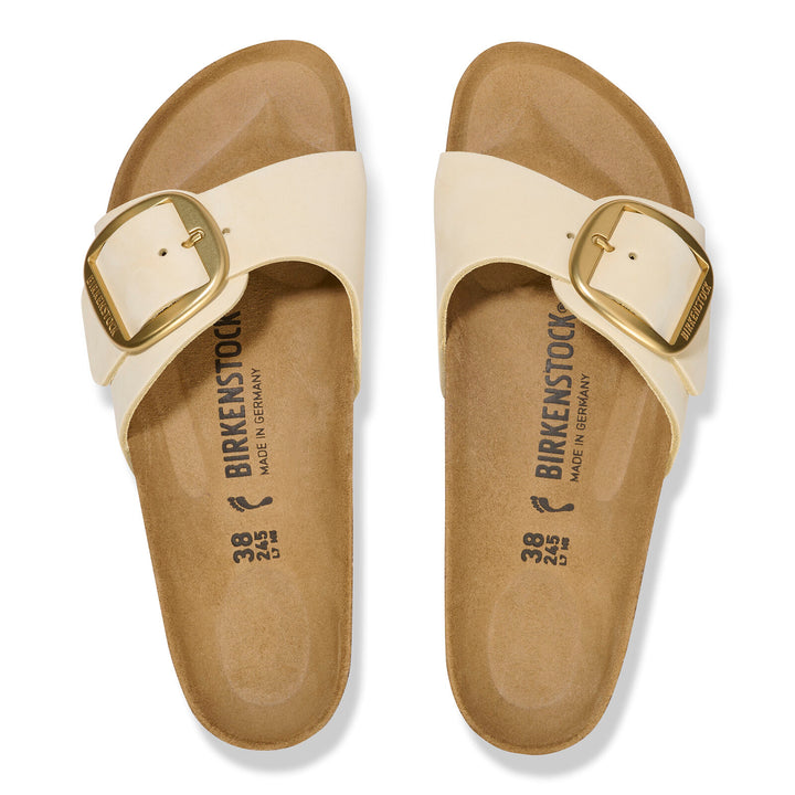 Birkenstock - Madrid Big Buckle - Ecru Nubuck Leather