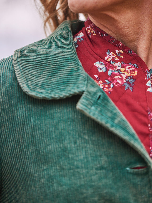 April Cornell - Framer's Corduroy Jacket - Sunwashed Green or Red