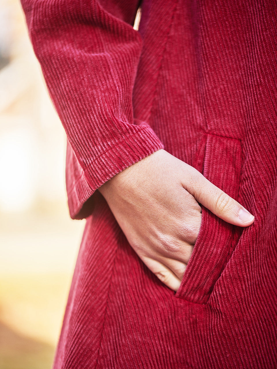 April Cornell - Framer's Corduroy Jacket - Sunwashed Green or Red