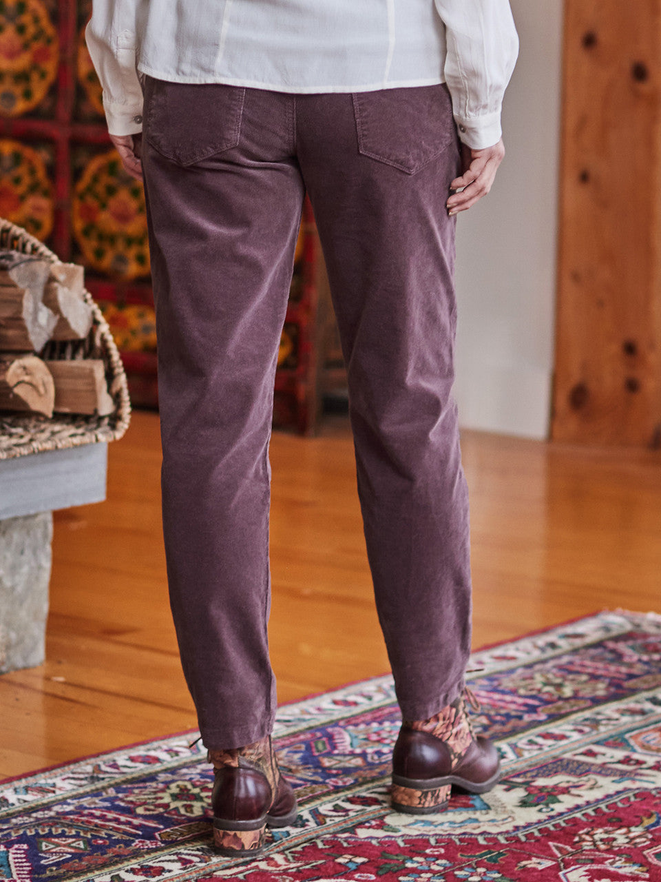 April Cornell - Cache Pinwale Corduroy Pull On Pant - Cocoa