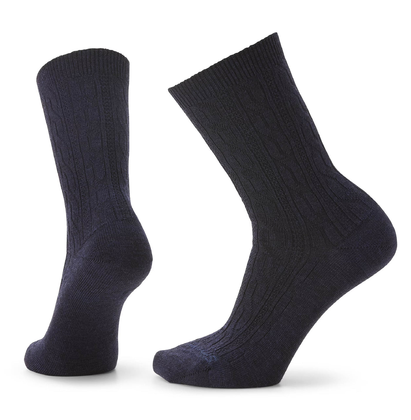 Smartwool - Women's Everyday Cable Crew Socks -Deep Navy Heather