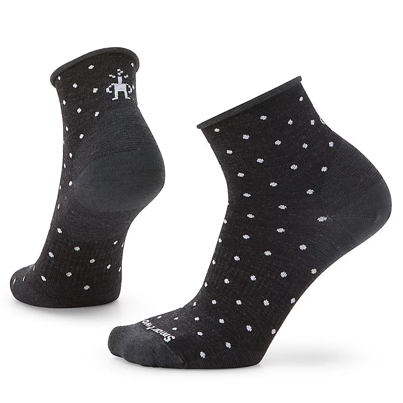 Smartwool - Unisex Everyday Classic Dot Zero Cushion Ankle Socks - Charcoal