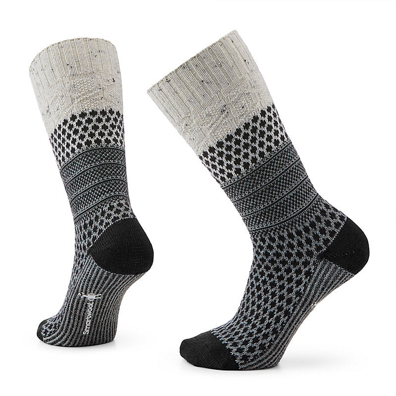 Smartwool - Women's Everyday Popcorn Cable Full Cushion Crew Socks- Natural Donegal